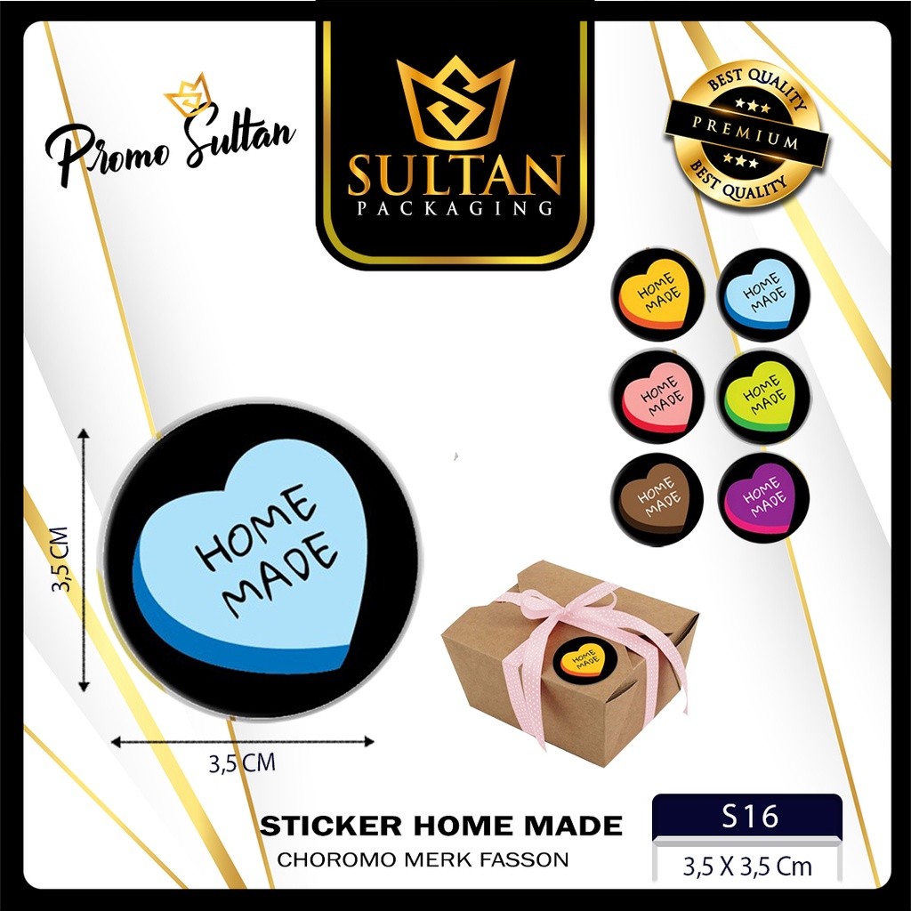 Sticker - Sticker Home Made - Sticker LAminating Glossy isi 20 Pcs - S16 - Image 2