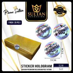 Sticker - Label Sticker Thank You - Sticker Ucapan Terima kasih Isi 25 Pcs - S28