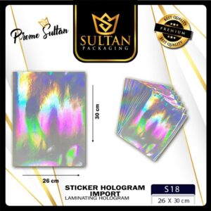 Kertas Sticker Hologram - Sticker Laminating Hologram - Kertas Sticker Mewah - S18