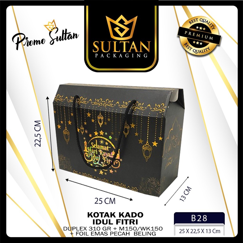 Dus Hampers Idul Fitri - Box Hadiah Lebaran - Dus Hari Raya Idul Fitri Premium - B28 - Image 2