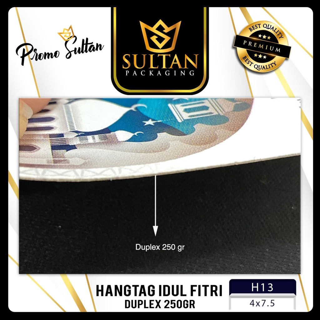Hangtag|Label Baju|Hangtag IdulFitri|Duplek|Murah|7.5x4|H13 - Image 2
