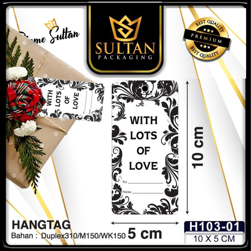 Hangtag - Tag Label - Label Aksesoris isi 20 Pcs - Tag Kado Premium - H103 - Image 2