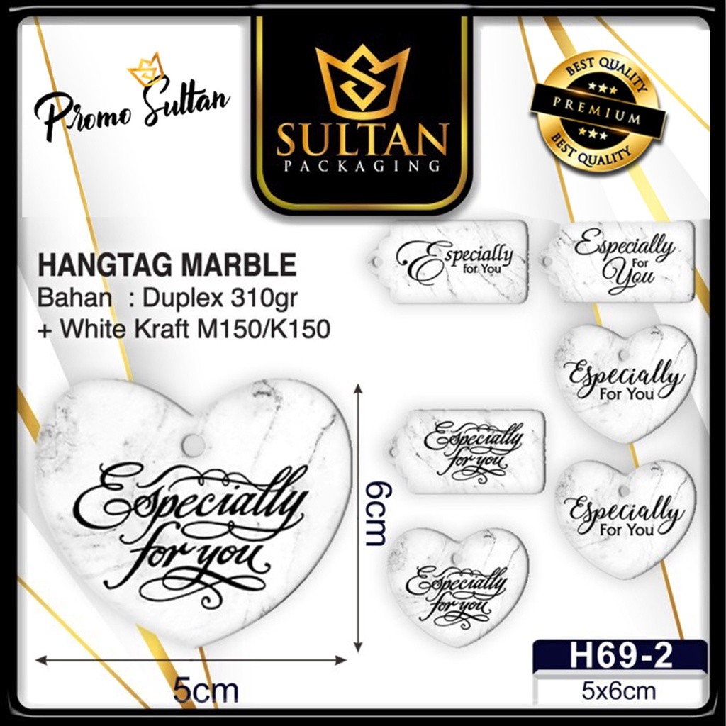 Hangtag|Hangtag Murah|Hangtag Especially For You|Hangtag Marble|H69 - Image 3