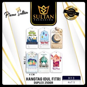 Hangtag|Label Baju|Hangtag IdulFitri|Duplek|Murah|7.5x4|H13