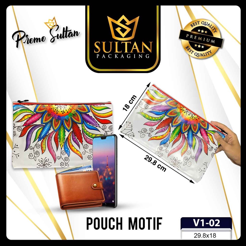 Vielsa Tas Pouch Bag Clutch Waterproof Pria Wanita Travel Handbag V1 - Image 3
