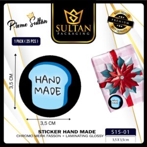 Sticker - Label Sticker Home Made - Sticker Laminating glossy isi 25 Pcs - S15