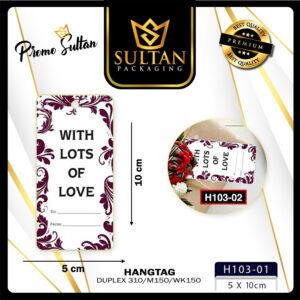 Hangtag - Tag Label - Label Aksesoris isi 20 Pcs - Tag Kado Premium - H103