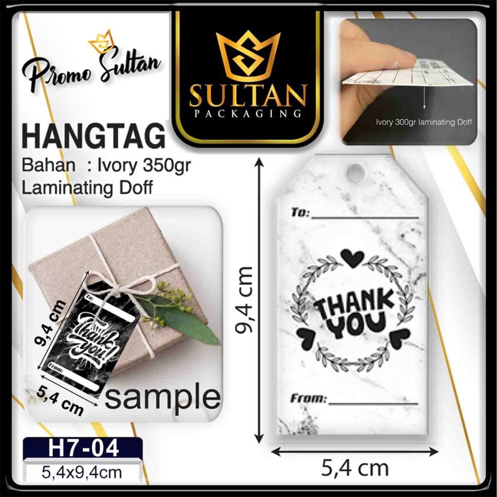 Hangtag|Label Baju|Hangtag Baju|Ivory|H7 - Image 5