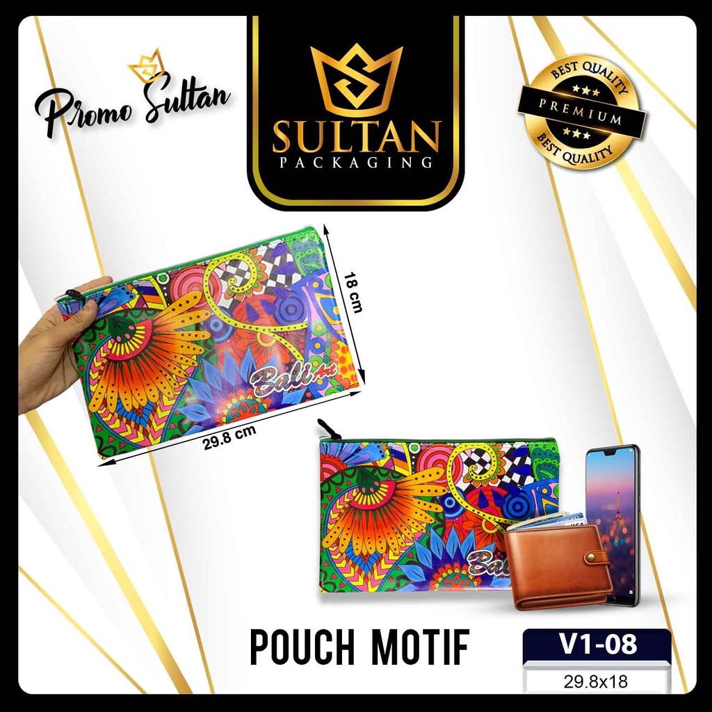 Vielsa Tas Pouch Bag Clutch Waterproof Pria Wanita Travel Handbag V1 - Image 8