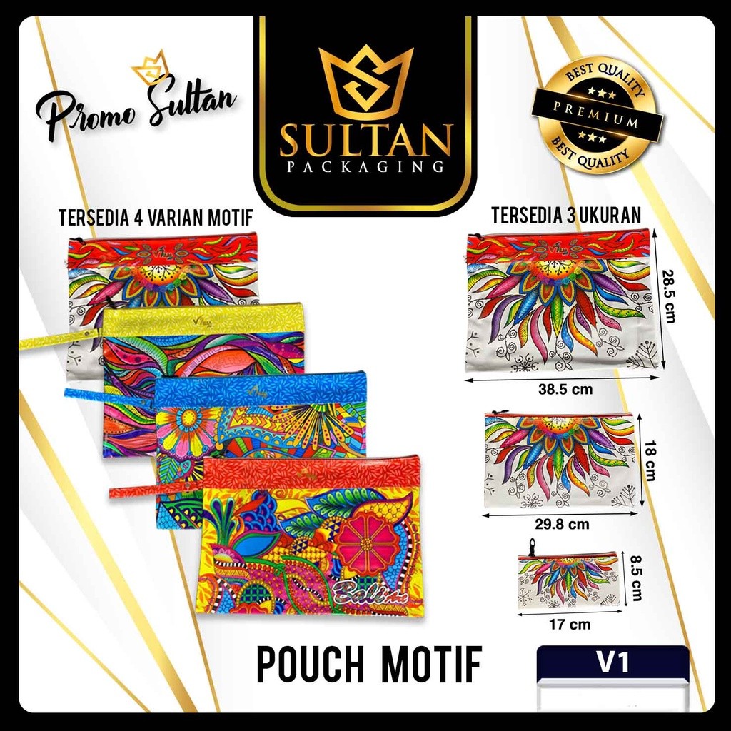 Vielsa Tas Pouch Bag Clutch Waterproof Pria Wanita Travel Handbag V1
