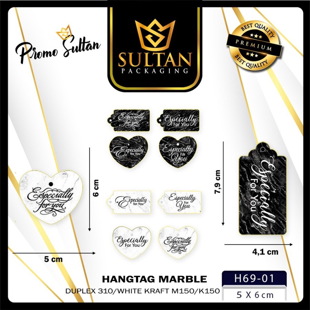 Hangtag|Hangtag Murah|Hangtag Especially For You|Hangtag Marble|H69 - Image 2