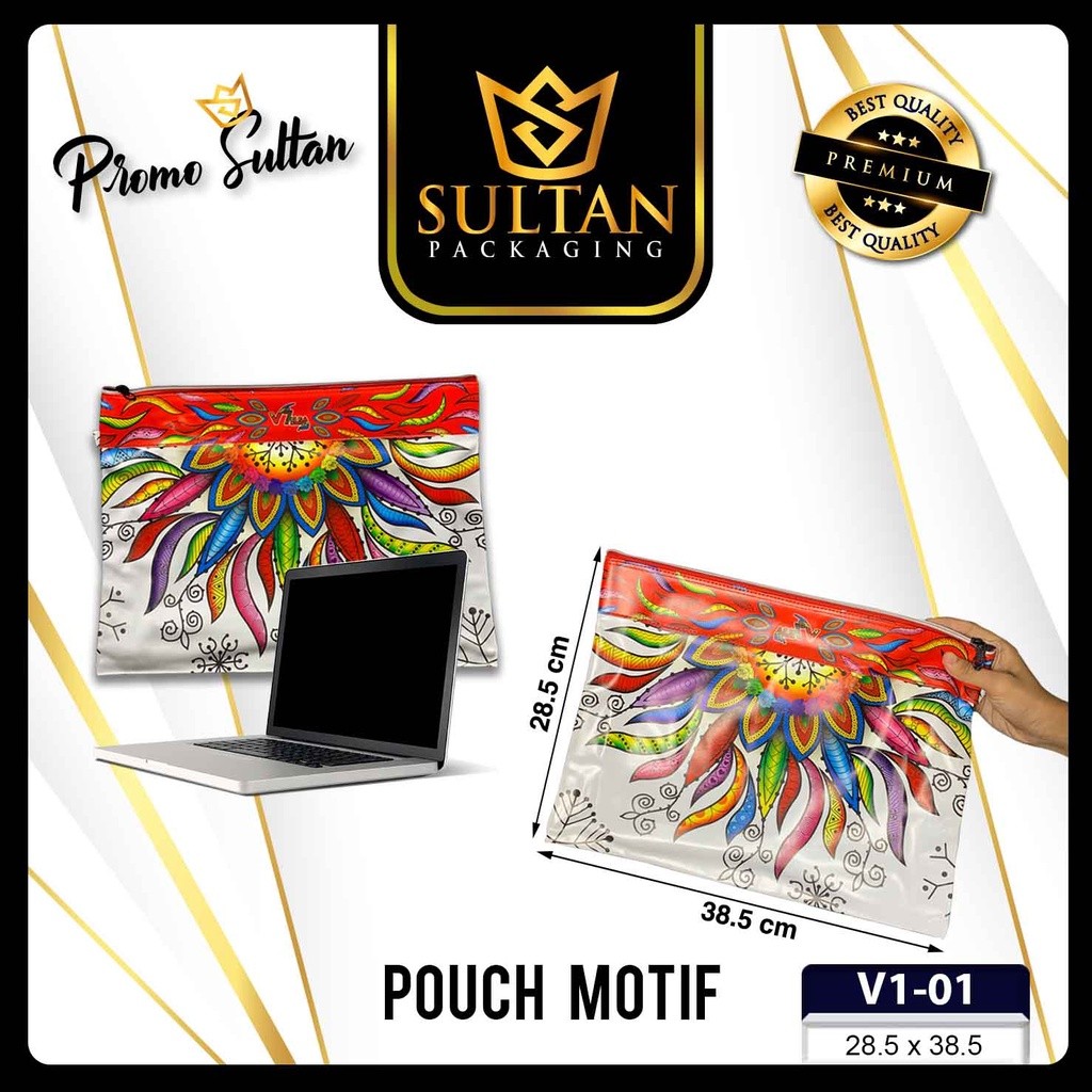 Vielsa Tas Pouch Bag Clutch Waterproof Pria Wanita Travel Handbag V1 - Image 2