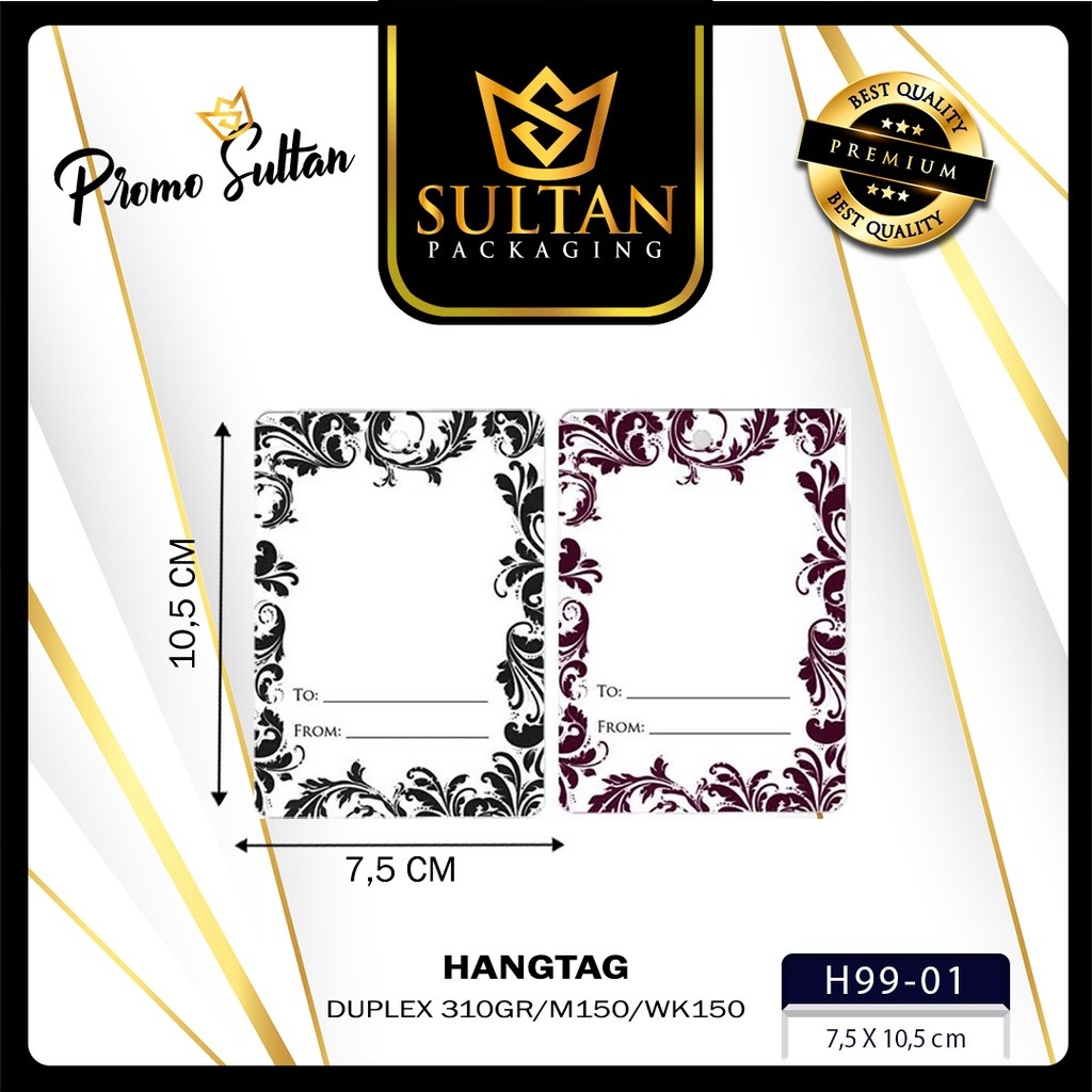 Hangtag - Tag Label - Tag Aksesoris Polos isi 20 Pcs - Tag Label Premium - H99 - Image 2