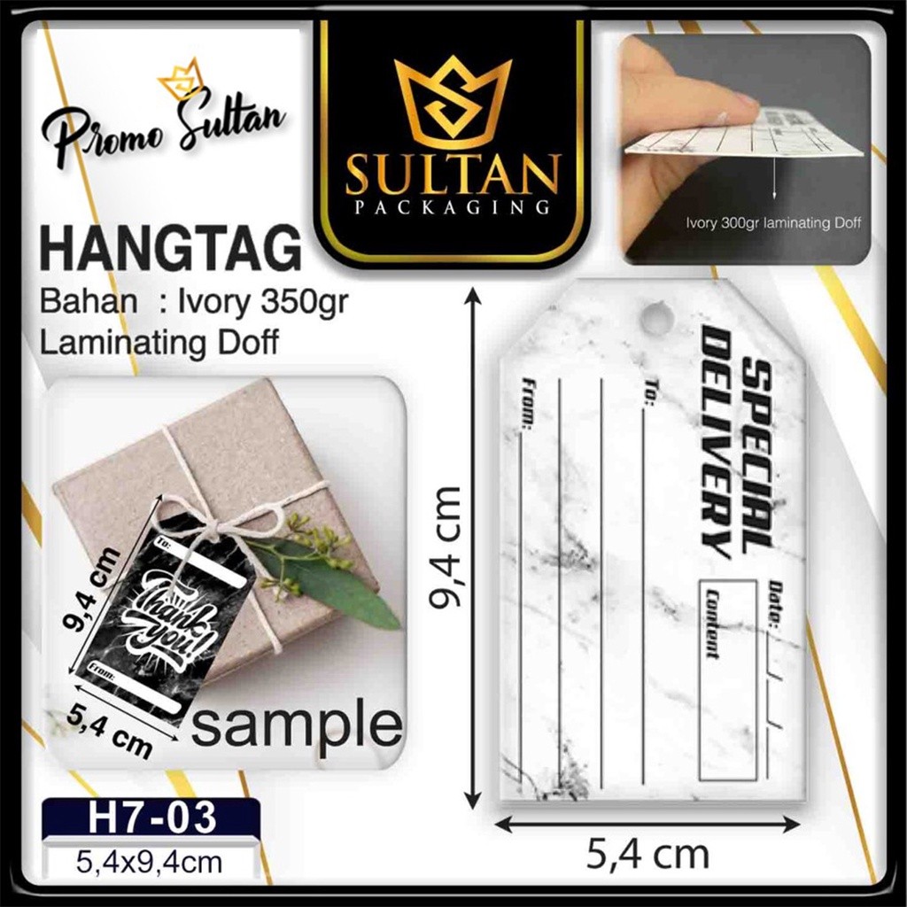 Hangtag|Label Baju|Hangtag Baju|Ivory|H7 - Image 4