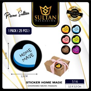 Sticker - Sticker Home Made - Sticker LAminating Glossy isi 20 Pcs - S16