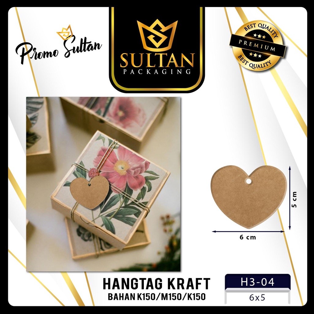 hangtag |Hangtag Murah | Aksesoris | Hang Tag Kraft | Label baju |(H3) - Image 5