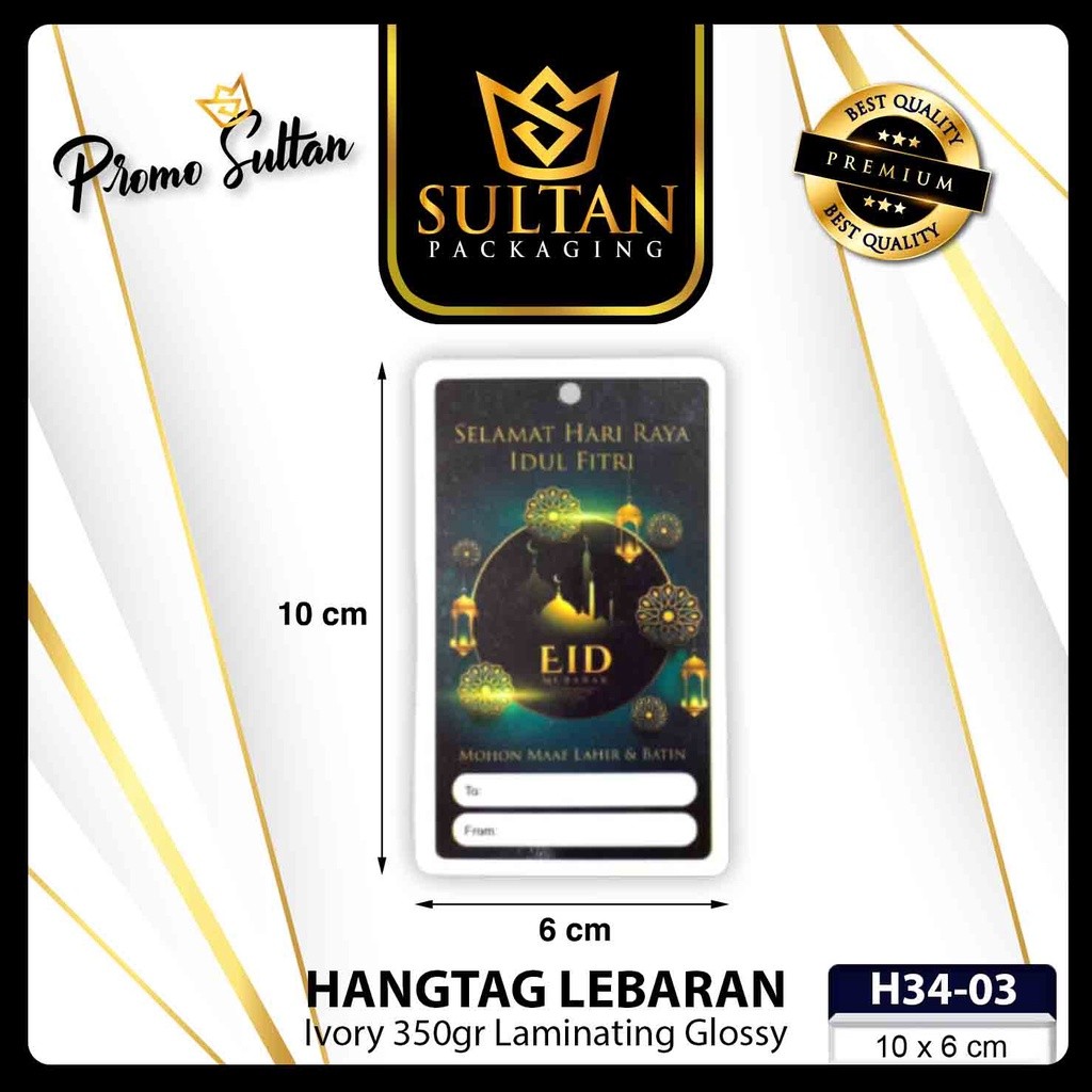 Hangtag|Label Baju|Hangtag Idul Fitri|Duplek|Murah|Hangtag Hari Raya|8x13|H34 - Image 5