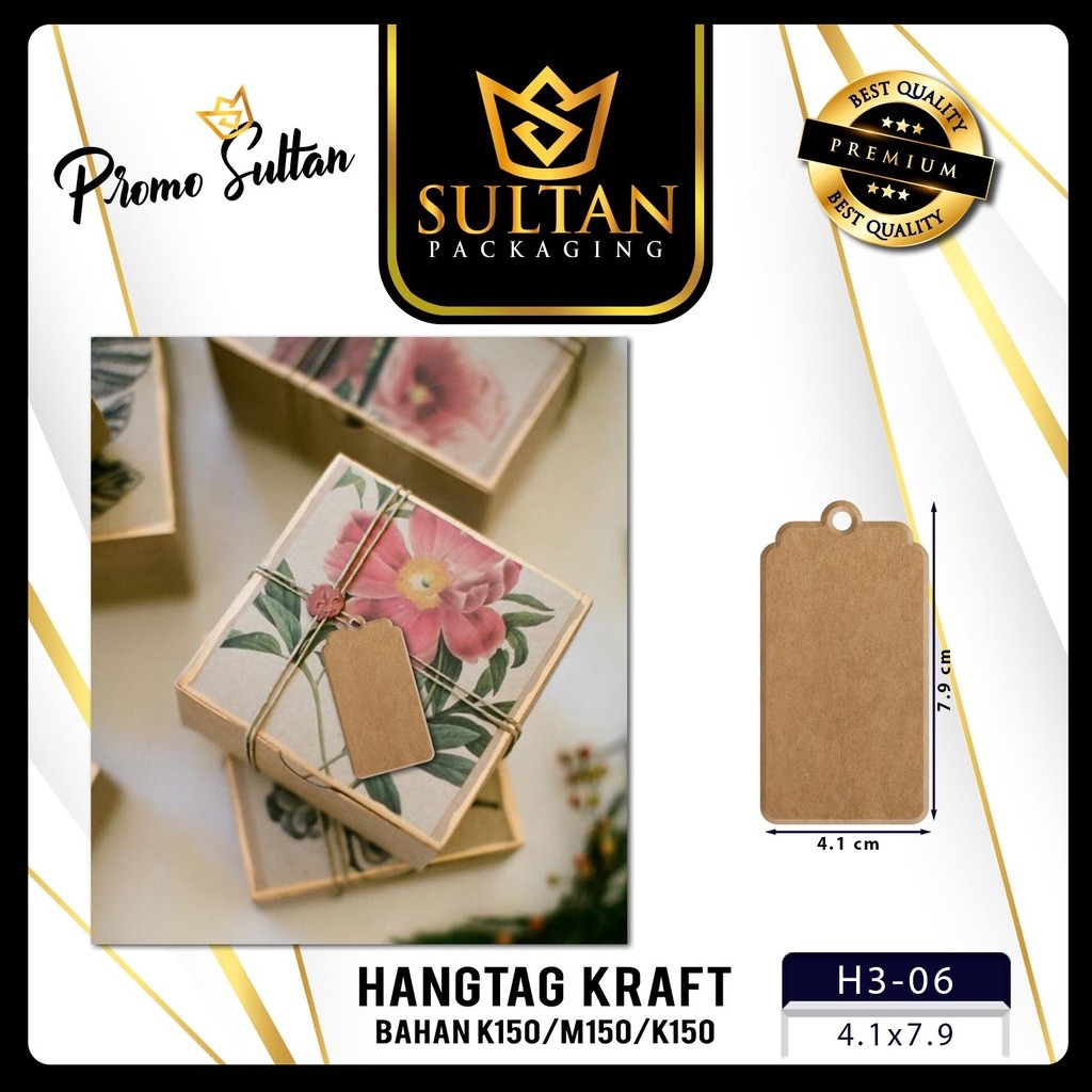 hangtag |Hangtag Murah | Aksesoris | Hang Tag Kraft | Label baju |(H3) - Image 7