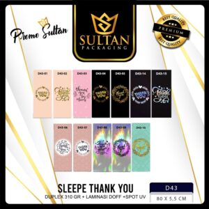 Sleeve Box Thanks you -  Paperbelt Dekorasi Box Hadiah Ucapan TerimakasihD43