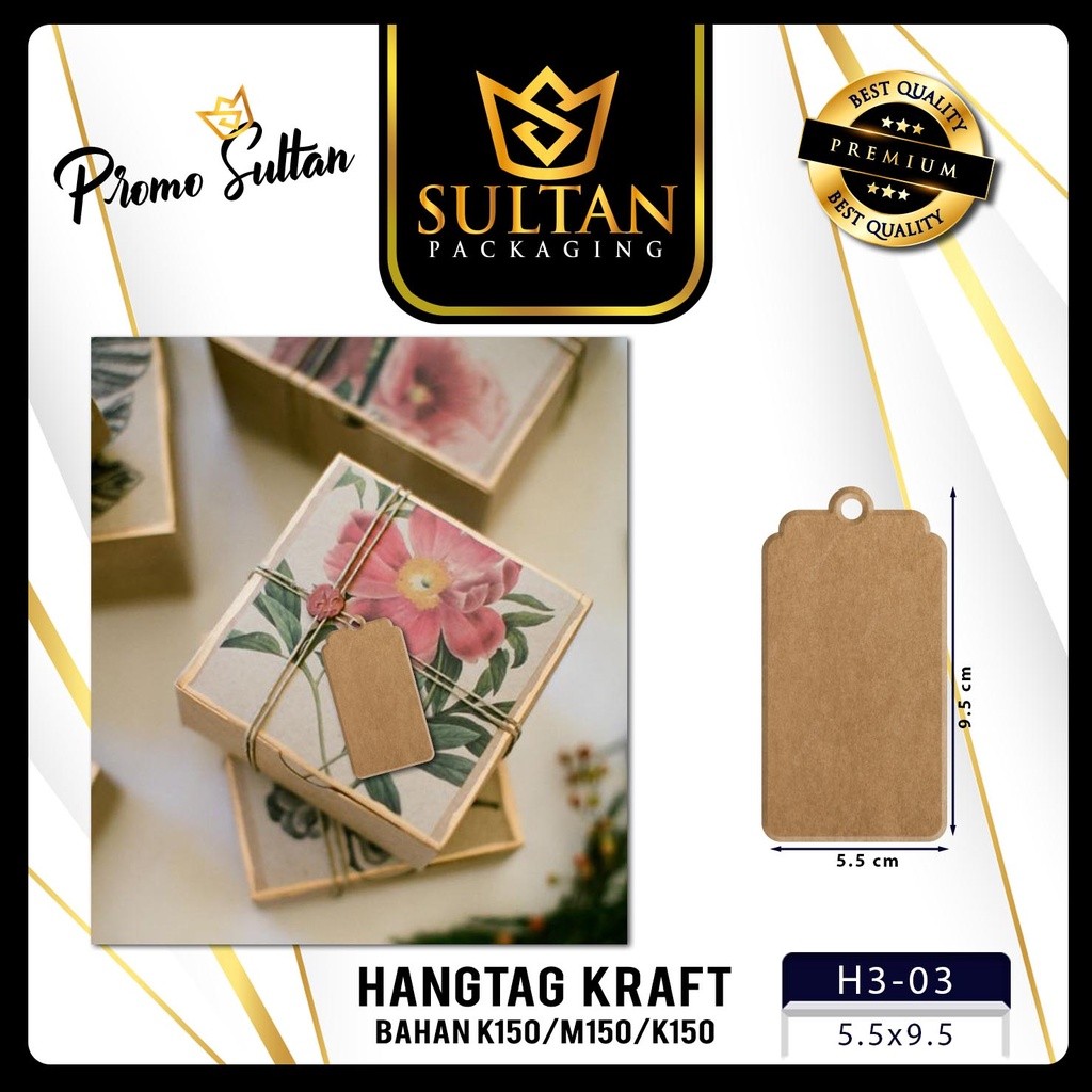 hangtag |Hangtag Murah | Aksesoris | Hang Tag Kraft | Label baju |(H3) - Image 4