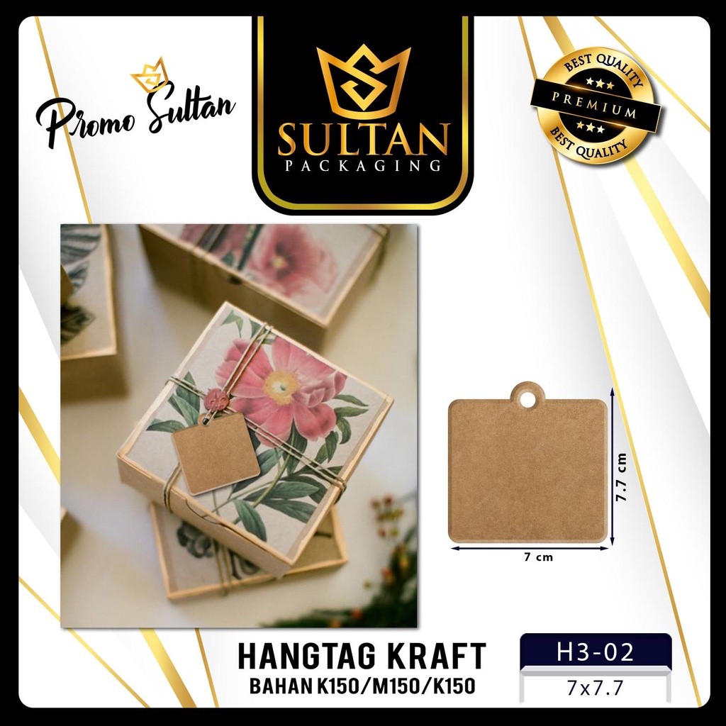 hangtag |Hangtag Murah | Aksesoris | Hang Tag Kraft | Label baju |(H3) - Image 3