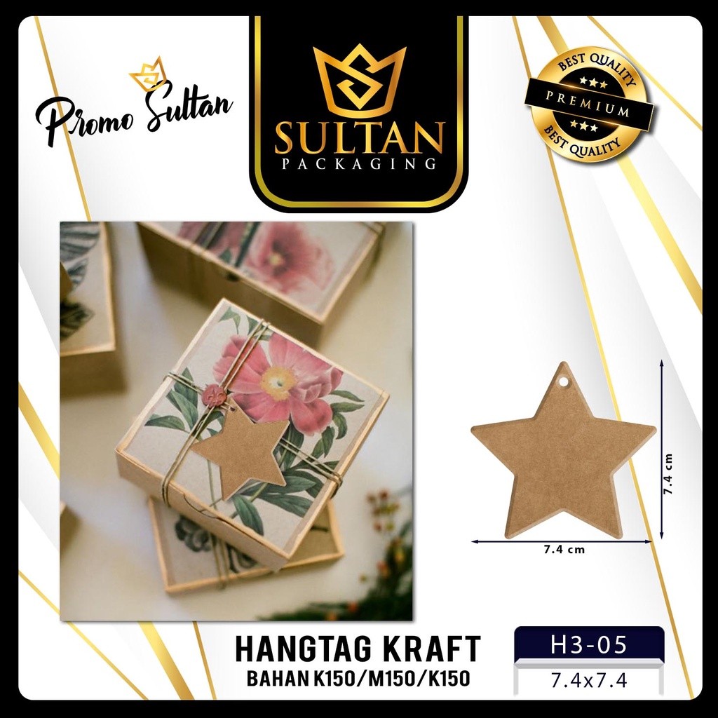 hangtag |Hangtag Murah | Aksesoris | Hang Tag Kraft | Label baju |(H3) - Image 6