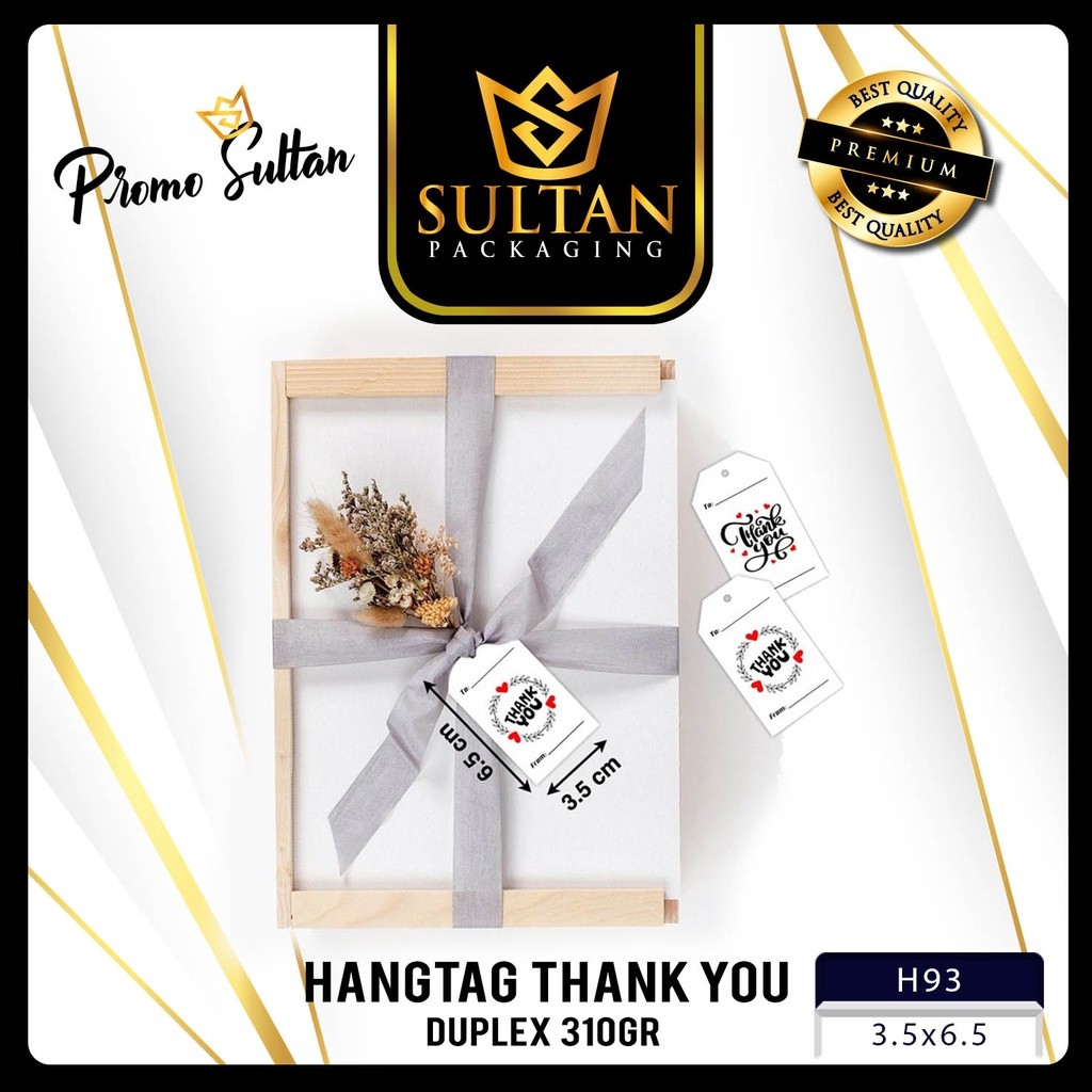 Hangtag|Hangtag Murah|Hangtag Duplex|Hangtag thank you| H93 - Image 2