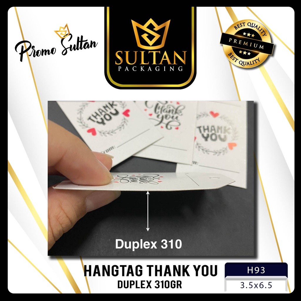 Hangtag|Hangtag Murah|Hangtag Duplex|Hangtag thank you| H93 - Image 3