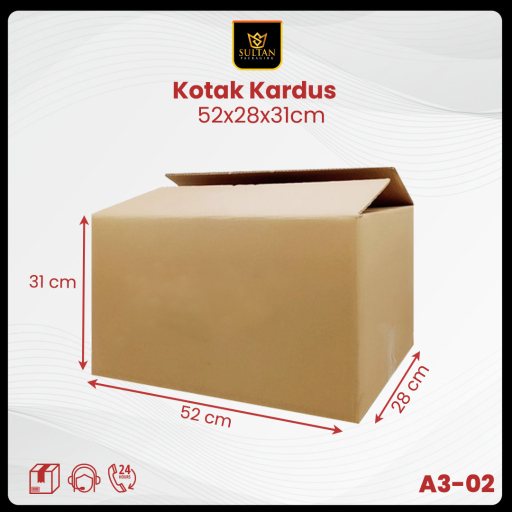Box Packaging - Kotak Kardus Packing - Dus Penyimpanan jumbo ukuran 52x38x32 cm - A3-02 - Image 2