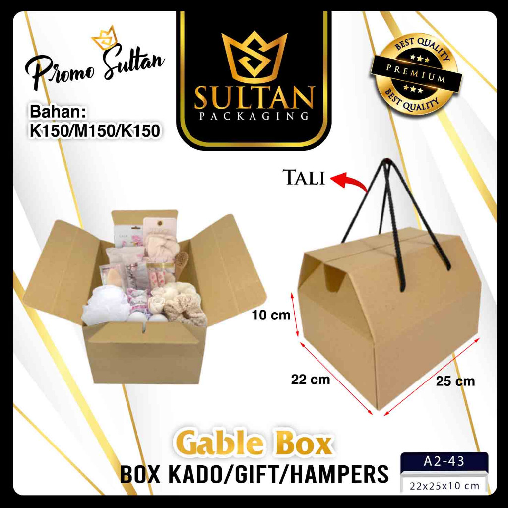 Box Hampers - Dus Box Hadiah Kardus Jumbo Gable Tentengan - A2-43 - Image 2