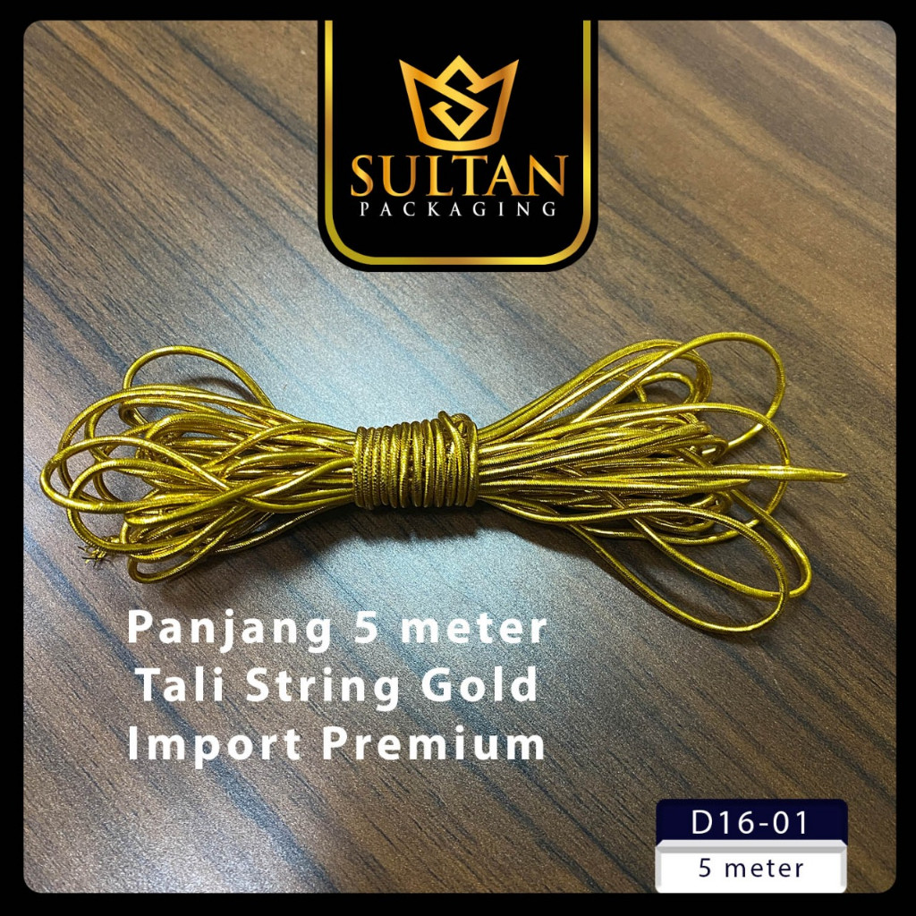 SULTAN - Tali String emas - Tali String Elastis 5m - D16 - Image 2