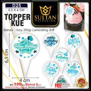 SULTAN - Cake Topper - Hiasan Kue Ulang Tahun - D25