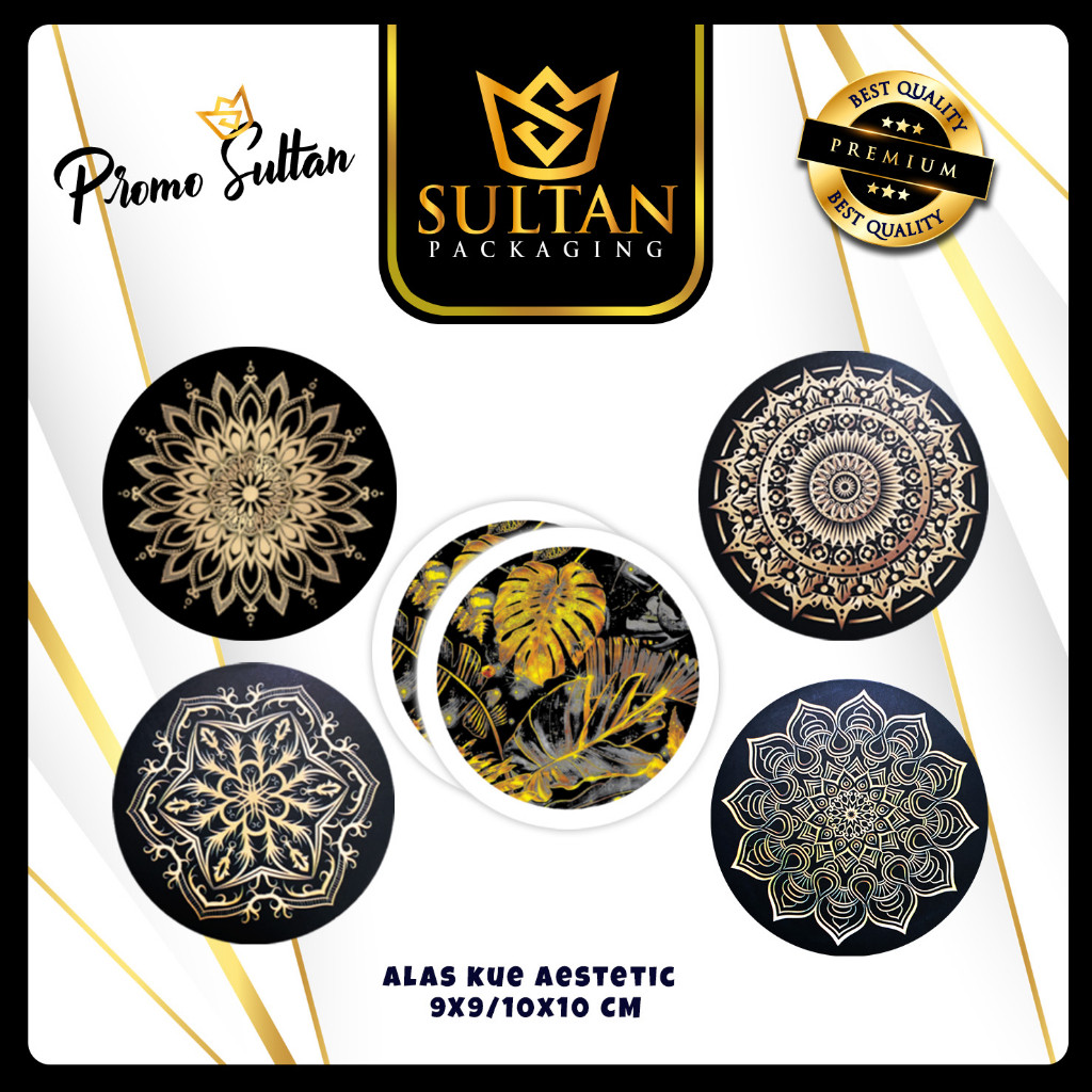 SULTAN - Alas kue Motif - Tatakan Kue Bulat Motif Termurah -Harga per/20 pcs- T29 - Image 3