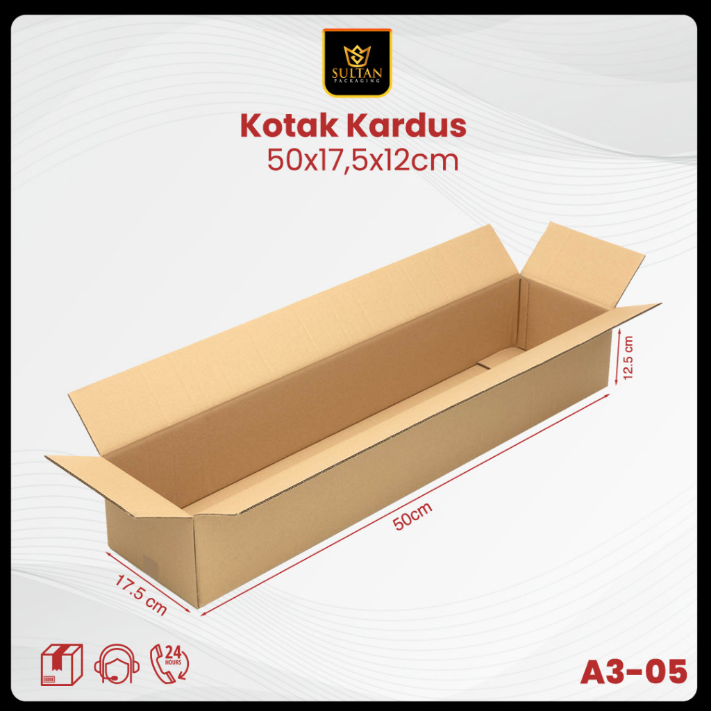 Box Packaging - Kotak Kardus Uk 50x17x12 Cm - Kardus Packaging Panjang - A3-05 - Image 2