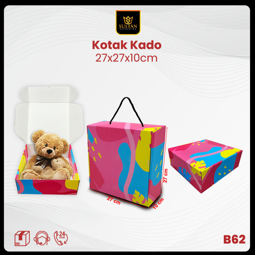 Box Hampers - Gift Box Colorful - Kotak Kado Jumbo Tebal - B62-03 - Image 3