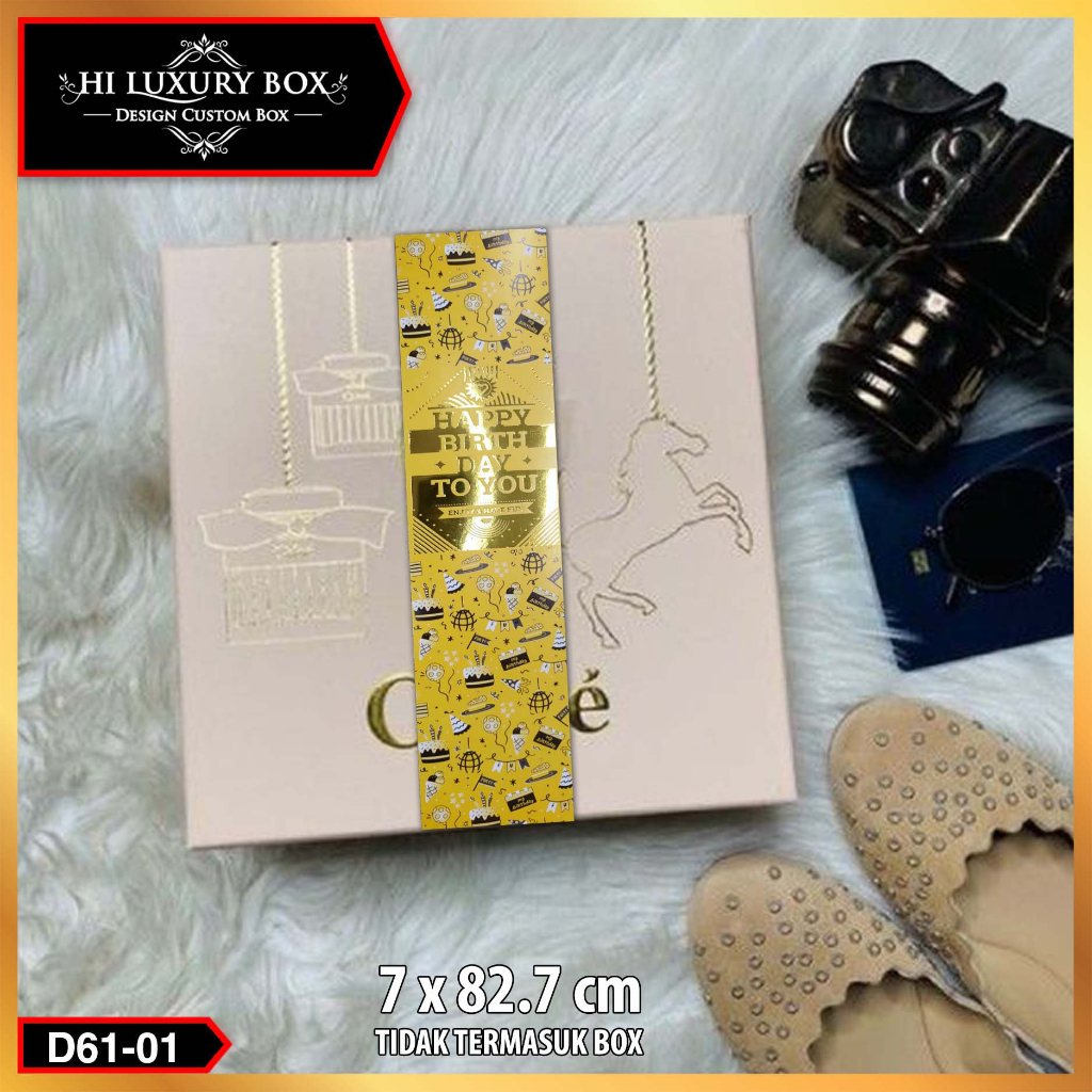 SLEEVE HAPPY BRITHDAY|SLEEVE ULTAH|PAPERBELT ULANG TAHUN|PAPER BELT - D61