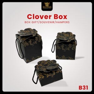 Clover Box - Kotak Hadiah Toples - Box Kado Ulang Tahun - B31