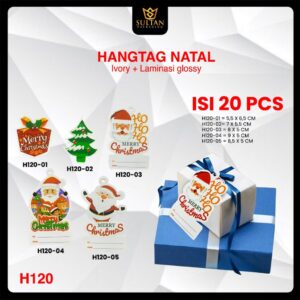 Hangtag Natal - Hangtag Merry Chrismas - Tag Label Aksesoris Natal - H120