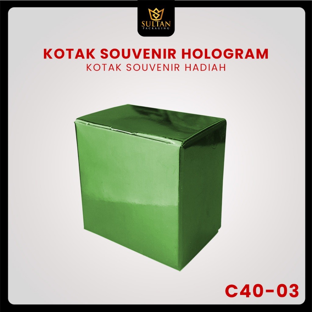 Kotak Souvenir Hologram - Box Packaging Kecil - Dus Hadiah Mewah - C40 - Image 6