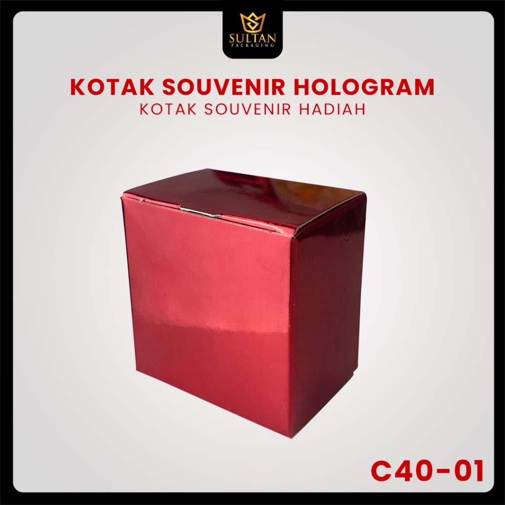 Kotak Souvenir Hologram - Box Packaging Kecil - Dus Hadiah Mewah - C40 - Image 4