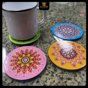 Tatakan Gelas Motif 9 cm | Coaster motif | Souvenir | T31