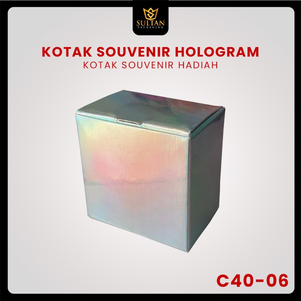 Kotak Souvenir Hologram - Box Packaging Kecil - Dus Hadiah Mewah - C40 - Image 9
