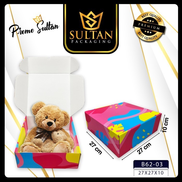 Kotak Kado Marble - Kotak Dus Hampers - Box Kado Jumbo Motif Marble - B62 - Image 4