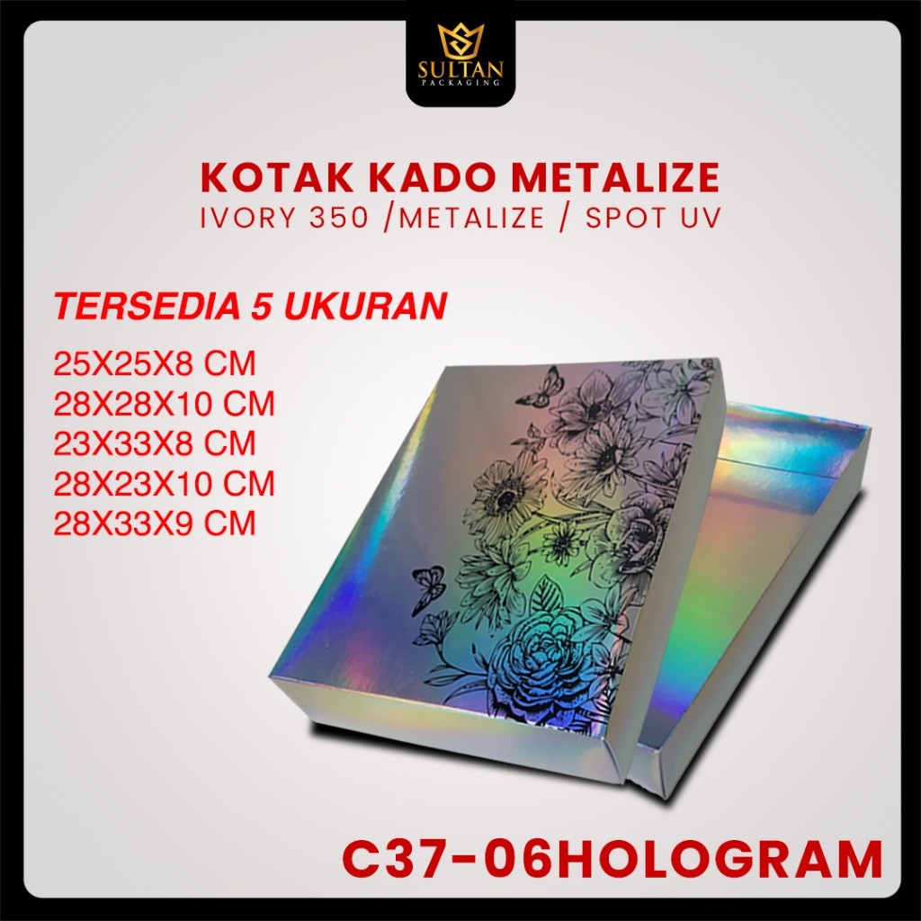 Kotak kado hologram / Box premium metalize / Dus mewah /C37 - Image 8