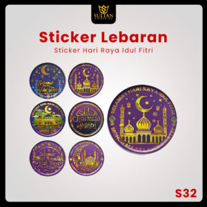 Sticker - Sticker Idul Fitri - Sticker Hari Raya Lebaran Isi 25 Pcs - S32
