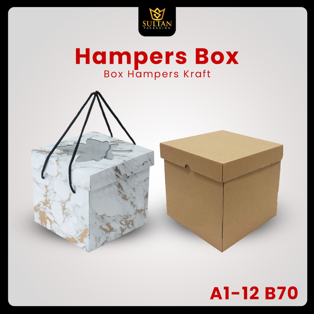 Box Hampers - Box Packaging Large - Kotak Dus Jumbo Motif Marble Uk 22x22x21cm - A1-12 - Image 2