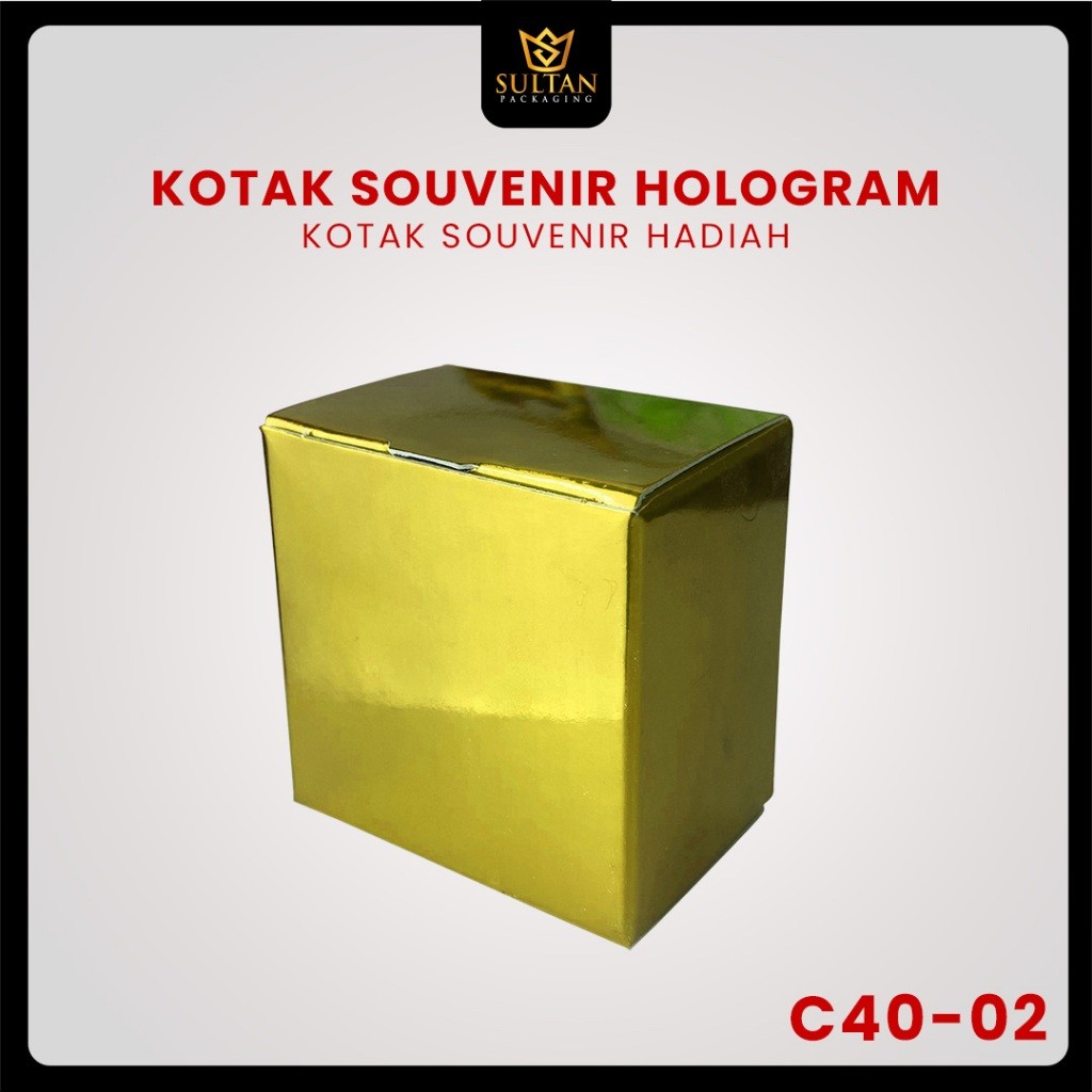 Kotak Souvenir Hologram - Box Packaging Kecil - Dus Hadiah Mewah - C40 - Image 5