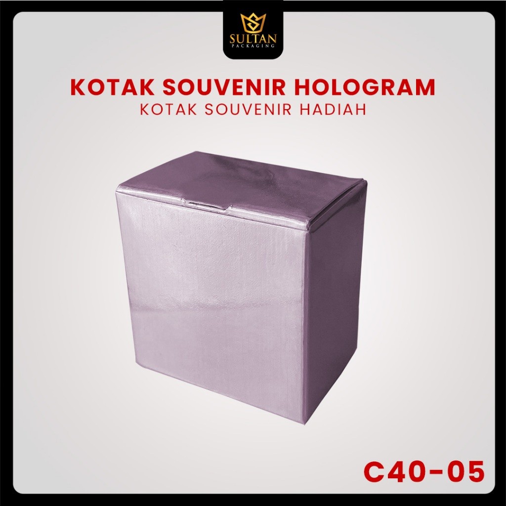 Kotak Souvenir Hologram - Box Packaging Kecil - Dus Hadiah Mewah - C40 - Image 8
