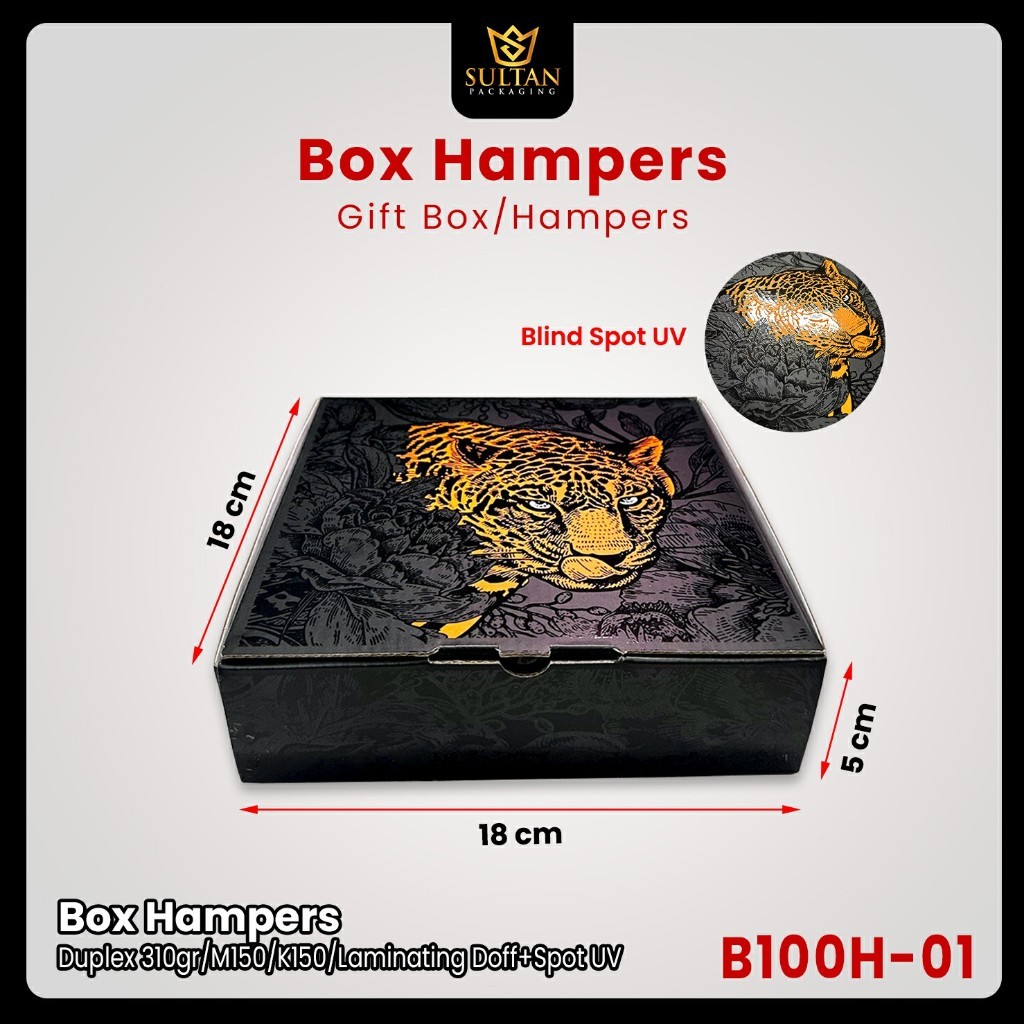 Kotak kado/ Dus Packaging baju/ Box spot uv leopard /B100 - Image 8