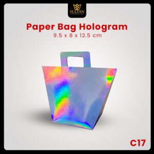 Paper Bag - Tas Souvenir Hologram - Kantong Hadiah Mewah - C17